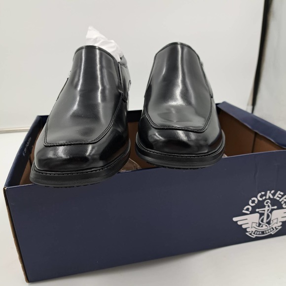 Dockers Lawton Stain Defender Slip Resistant Sure Grip SlipOn Black Loafers 15 main image 5